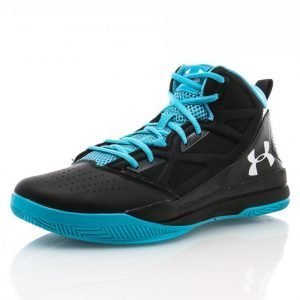 Under Armour Jet Mid Koripallokengät Musta / Sininen